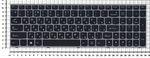 Клавиатура для ноутбука Lenovo IdeaPad B5400, M5400, M5400AT Series, p/n: NSK-BFGSQ, CSBG-RU, 9Z.N8RSQ.G0R, черная с серебристой рамкой
