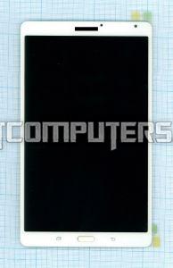 Модуль (матрица + тачскрин) для Samsung SM-T700 Galaxy Tab S 8.4 белый с рамкой, Диагональ 8.4, 2560x1600