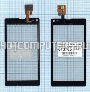 Сенсорное стекло (тачскрин) для Sony Xperia L черный, Диагональ 4.3