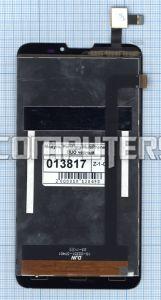 Модуль (матрица + тачскрин) для Prestigio MultiPhone 5300 DUO черный, Диагональ 5.3, 854х480