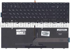 Клавиатура для ноутбука Dell Inspiron 15-3000, 15-4000, 15-5000, 17-5000, Series, p/n: 65U-0058-A01, CN-0HHCC8-72438, PK1313G4A06, черная с подсветкой