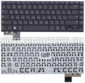 Клавиатура для ноутбука Samsung 530U4, 530U4B, 530U4C Series, p/n: BA59-03260A, черная без рамки, плоский Enter