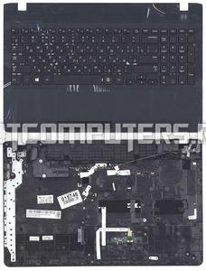 Клавиатура для ноутбука Samsung NP270B5E, 270E5G, 270E5U, 270E5R Series, p/n: BA75-04640C, черная с черным топкейсом