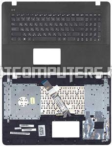 Клавиатура для ноутбука Asus X751, X751MD, X751LA, X751LD, X751LB Series, p/n: 90NB0601-R31RU0, MP-11G33SU-4422W, 0KNB0-610KRU0014, черная с черным топкейсом