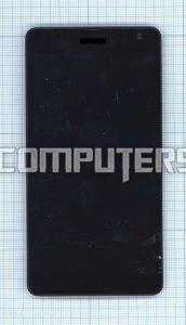 Модуль (матрица + тачскрин) для Microsoft Lumia 535 1973 черный с рамкой, Диагональ 5, 540x960