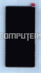 Модуль (матрица + тачскрин) для Sony Xperia Z5 черный с рамкой, Диагональ 5.2, 1080x1920