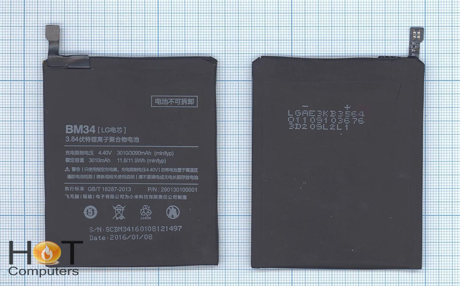 Аккумуляторная батарея BM34 для телефона Xiaomi Mi Note Pro