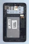 Модуль (матрица + тачскрин) для Lenovo IdeaTab A7-30 A3300 3G черный с рамкой, Диагональ 7, 1024х600 (WSVGA)