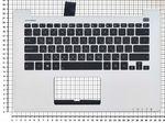 Клавиатура для ноутбука Asus VivoBook S300LA Series, p/n: MP-11N53SU-5281W, 13NB00Z1AM0321, черная с серебристым топкейсом
