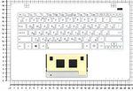 Клавиатура для ноутбука Asus X200CA, F200CA, R200CA Series, p/n: 0KNB0-1124RU00, AEEX8700020, 9Z.N8KSQ.90R, белая с белым топкейсом