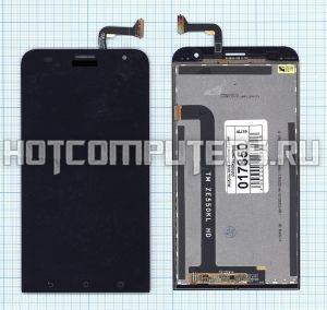Модуль (матрица + тачскрин) для смартфона Asus Zenfone 2 Laser ZE550KL черный