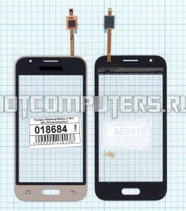 Сенсорное стекло (тачскрин) для Samsung Galaxy J1 Mini SM-J105H золотистое, Диагональ 4