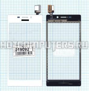 Сенсорное стекло (тачскрин) для смартфона Sony Xperia M2 D2303, D2305, Xperia M2 Dual D2302 белое