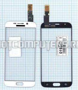 Сенсорное стекло (тачскрин) для Samsung Galaxy S6 Edge белое, Диагональ 5.1, 2560x1536