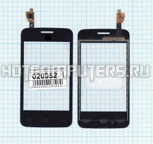 Сенсорное стекло (тачскрин) для смартфона Fly IQ434 Era Nano 5 черное