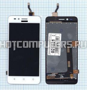 Модуль (матрица + тачскрин) для смартфона Huawei Ascend Y3II 3G D2Y3II 3G (изогнутый шлейф) белый