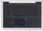 Клавиатура для ноутбука Lenovo IdeaPad S410, U430 Series, p/n: TF445000185, 1KAFZZ70027, черная с черным топкейсом и подсветкой