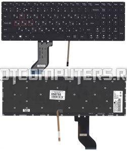 Клавиатура для ноутбука Lenovo IdeaPad Y700-15ISK, Y700-17ISK Series, p/n: 9Z.N8RBN.L0L, NSK-BFLBN, PK130ZF1A, черная без рамки с подсветкой, горизонтальный Enter