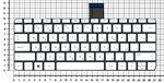Клавиатура для ноутбука HP Stream X360 11-p Series, p/n: 792906-001, V135202GS1 RU, PK131A61C05, белая без рамки