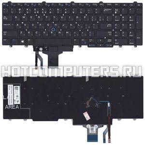 Клавиатура для ноутбука Dell Latitude E5550, E5570 Series, черная без рамки без подсветки