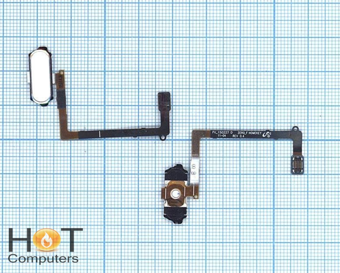 Кнопка HOME в сборе с механизмом и шлейфом для Samsung Galaxy S6 SM-G920F белая
