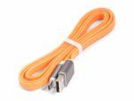 Плоский кабель Color USB-microUSB 1.0m USB-2.0 Orange (оранжевый, 100 см)