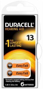Батарейки DURACELL ZA13 (PR48) для слуховых аппаратов (6 шт)