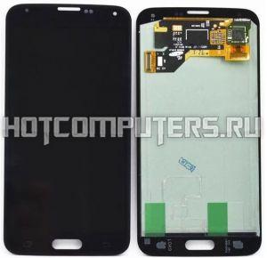 Дисплей для Samsung G900 (S5) в сборе с тачскрином (черный)