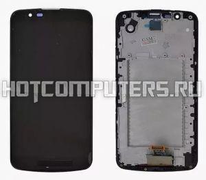 Дисплей для LG K410/K430DS (K10/K10 LTE) (LH530WX2-SD01 V03) в сборе с тачскрином (черный) с рамкой