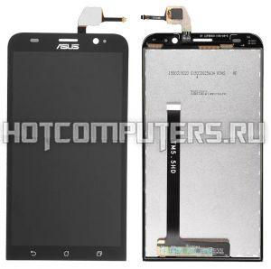 Дисплей для Asus ZenFone 2 (ZE500CL) в сборе с тачскрином (черный) с рамкой, Premium