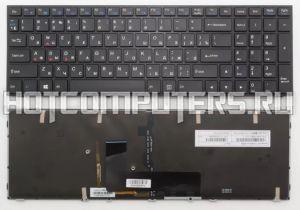Клавиатура для ноутбука Clevo P650SG, P650SE черная с подсветкой