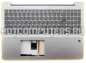Клавиатура для ноутбука Lenovo IdeaPad 720-15IKB Series, p/n: 460.0CJ04.0006, 460.0CJ0G.0001, 5CB0P26292, серая c серебристым топкейсом