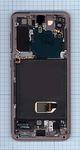 Модуль (матрица + тачскрин) для Samsung Galaxy S21 5G SM-G991B/DS розовый