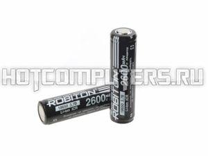 Аккумуляторная батарея Robiton 18650 (5A, 2600mAh) с защитой