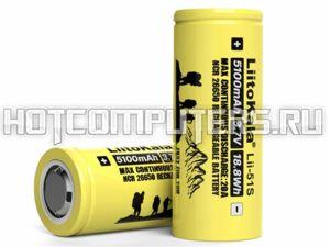 Аккумуляторная батарея LiitoKala типа 26650 (5100mAh, Li-ion) без защиты