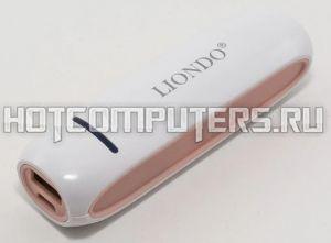 Внешний аккумулятор Liondo L3 2000mAh белый с розовым