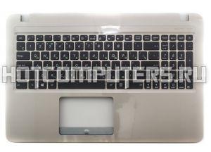Клавиатура для ноутбука Asus VivoBook K540, K540L, K540LA, K540LJ, R540, X540, X540L, X540LA, X540CA, p/n: 12353816-00, 13NB0HE1AP0112, 13NB0HEXP01X14, черная с серебристым топкейсом