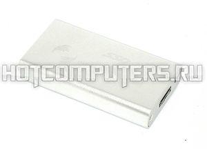 Бокс для SSD диска MSATA с выходом USB 3.0 алюминиевый, серебристый