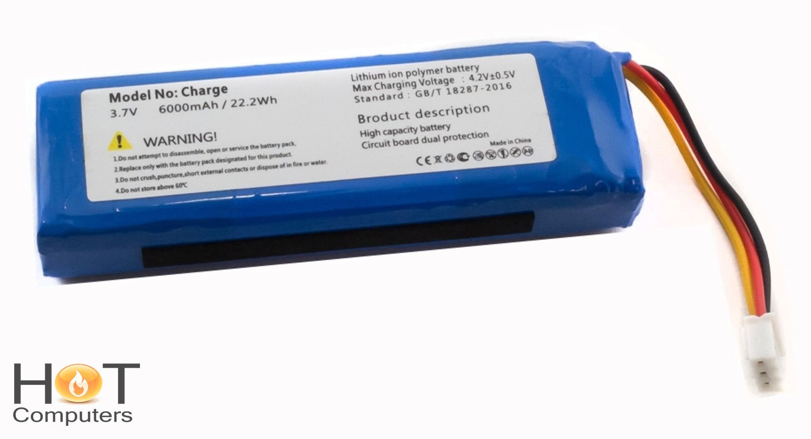 Аккумуляторная батарея AEC982999-2P для портативной акустик JBL Charge (3.7V 6000mAh)