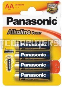 Батарейка щелочная Panasonic LR6 (AA) Super Alkaline 1.5V (4шт.)