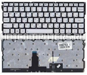 Клавиатура для ноутбука Lenovo Yoga 900S-12ISK Series, p/n: PK131041A00, SN20K09907, серебристая без рамки с подсветкой