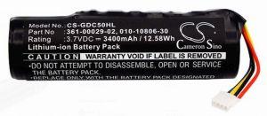 Аккумуляторная батарея CameronSino CS-GDC50XL для GPS передатчика Garmin DC50, TT10 (010-10806-30) 2600mAh