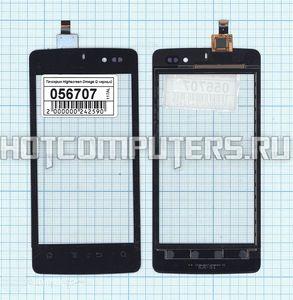 Сенсорное стекло (тачскрин) для смартфона Highscreen Omega Q черное