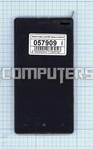 Модуль (матрица + тачскрин) для смартфона Nokia Lumia 930 черный с рамкой