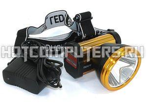 Налобный светодиодный фонарь 1LED TX-8838 50W (встроенный аккумулятор)