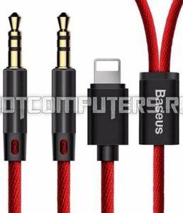 Кабель Baseus L33 для Apple+3.5 mm to 3.5 mm AUX Audio Cable Red 1,2m Premium