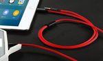 Кабель Baseus L33 для Apple+3.5 mm to 3.5 mm AUX Audio Cable Red 1,2m Premium