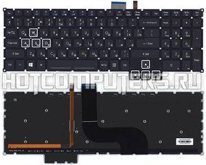 Клавиатура для ноутбука Acer Predator 17X GX-791, GX-792 Series, черная c подсветкой