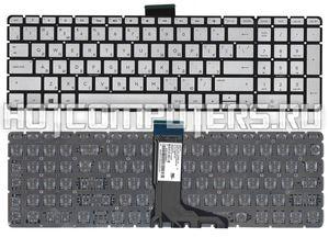 Клавиатура для ноутбука HP Envy X360 15-W Series, серебристая без рамки с подсветкой