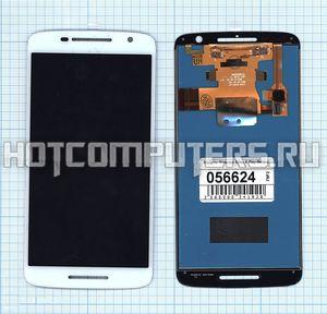 Модуль (матрица + тачскрин) для Motorola Moto X Play белый, Диагональ 5.5, 1920x1080 (Full HD)